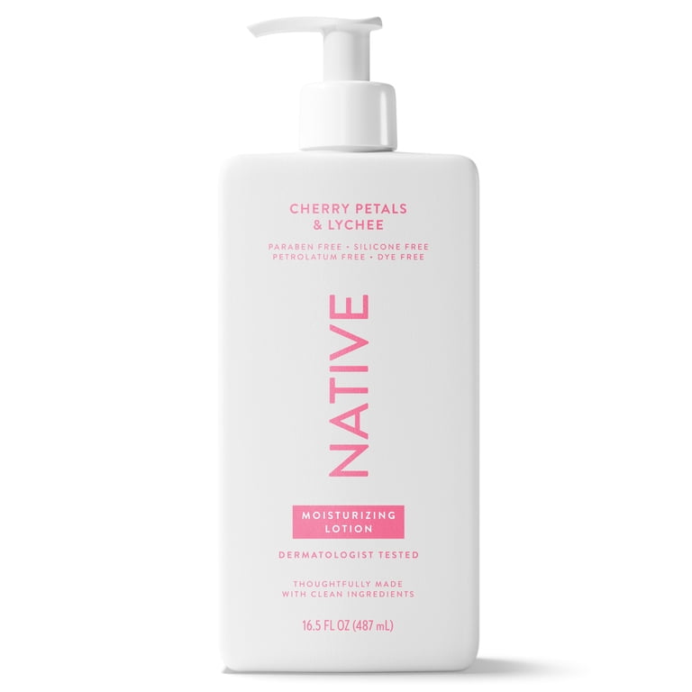 Native Moisturizing Body Lotion, Cherry Petals & Lychee, for Women