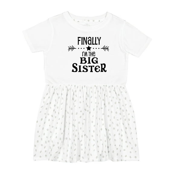 Inktastic Finally I'm the Big Sister Girls Toddler Dress