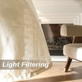thumbnail image 4 of DriftAway Natural Linen Curtains 80 Inches Long 3 Pound Thick Semi Sheer 2 Panels Farmhouse Real Flax 3 Inch Rod Pocket Back Tab Boho Rustic Light Filtering Window Drapes for Bedroom Privacy Assured, 4 of 8