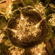 thumbnail image 3 of 40 luces LED de Navidad de 20 pies con copos de nieve, luces de hadas, 8 modos, impermeables, extensibles para interior, exterior, boda, cumpleaños, árbol de Navidad, decoración de jardín (blanco) Zhivalor CZJJ-HY89-1, 3 of 5