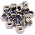 thumbnail image 1 of 30 Pieces Lock Nut Hex Nut Stainless Steel Flange Self-locking Lock Nut Nut Kits, 1 of 5