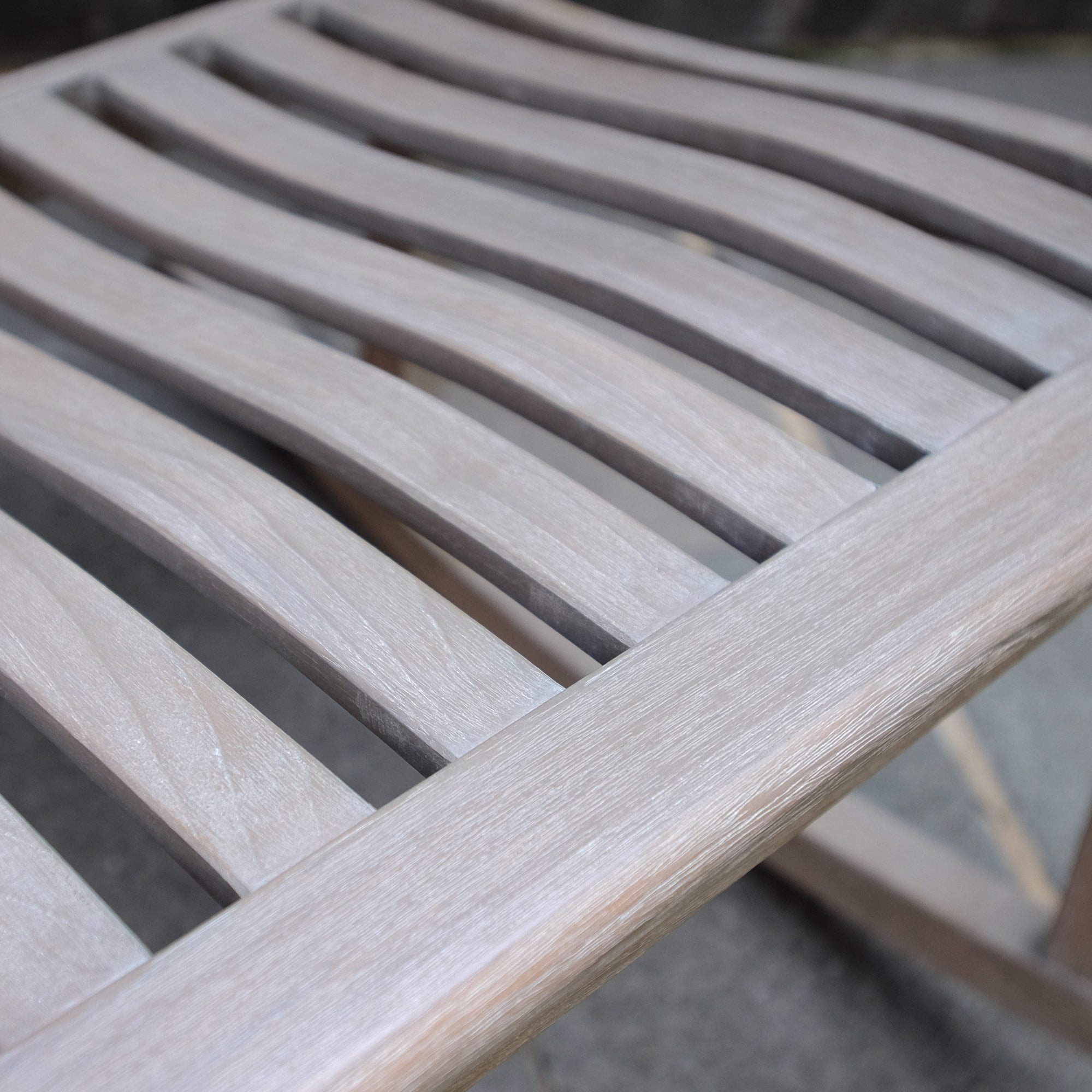 Willem Teak Porch Rocking Chair, Weathered Gray