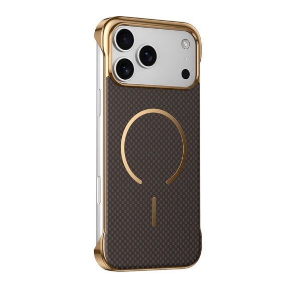 Allytechgroup Slim Case for iPhone 17 Pro Max, [Compatible with Magsafe] Heat Dissipation Anti-Fingerprint Lightweight Hard PC Rugged Shockproof Protective Back Cover for iPhone 17 Pro Max, Brown