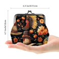 thumbnail image 2 of Thanksgiving Hat Premium Microfiber Coin Purse with Zinc Alloy Jaws - Compact and Stylish for Men - 4.3x4.7 in/11x12 cm - Durable Construction, Ideal for Everyday Use, 2 of 7