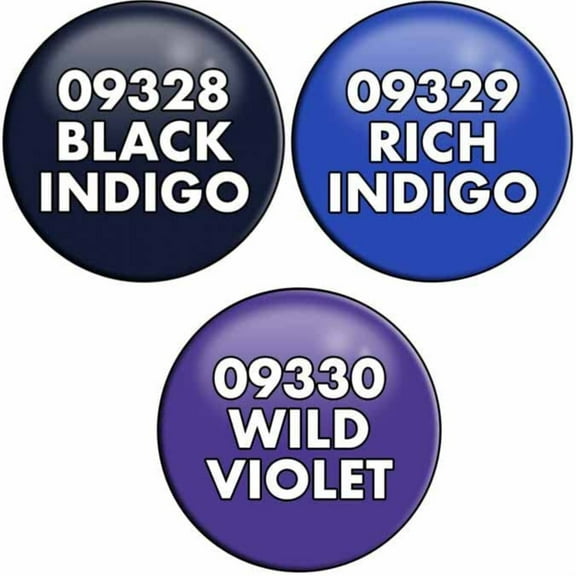 Reaper Miniatures REM09814 Core Colors Master Series Acrylic Paint, Indigos Triad