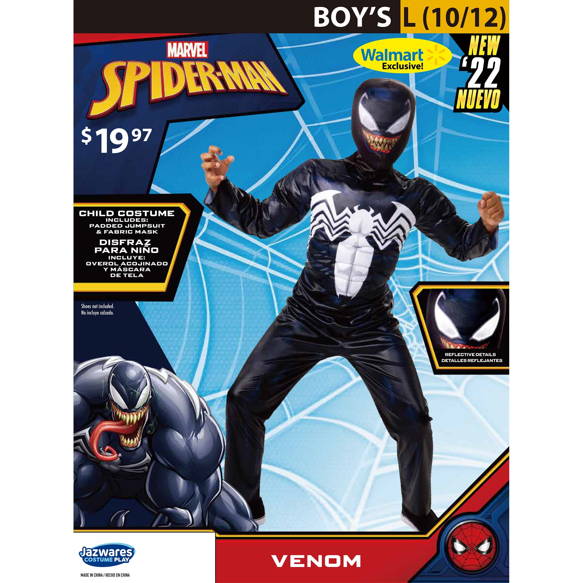 Kids Halloween costume Venom Marvel, Babies & Kids, Babies & Kids Fashion  on Carousell