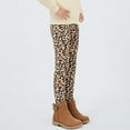 thumbnail image 6 of CAIVO Kids Girls Thermal Leggings Winter Base Layer Pants With Cute Heart Leopard Print Designs Soft Warm Fuzzy Tights For Cold Weather Outdoor Activities Birthday Trousers, 6 of 8