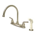 thumbnail image 1 of Kingston Brass KB798 Magellan 8-Inch Kitchen Faucet with Sprayer, Brushed Nickel, 1 of 4