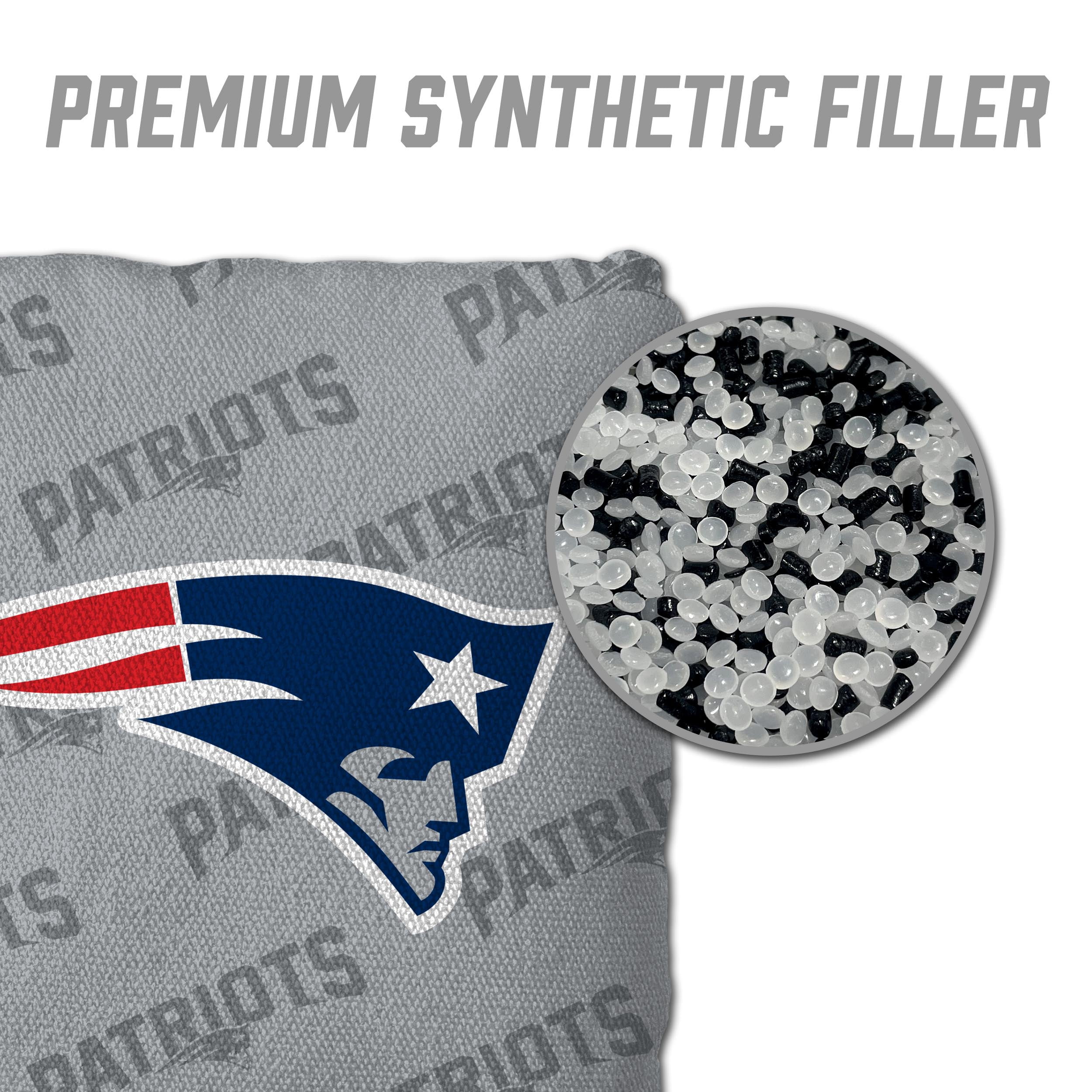 NFL New England Patriots Cornhole Bags - 4PK - Grey