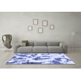 thumbnail image 3 of Ahgly Company Indoor Square Abstract Blue Modern Area Rugs, 6' Square, 3 of 4