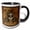 Black/White, variant on 3drose, Awesome Skull with Celtic Knot, 15oz Mug