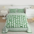 thumbnail image 2 of Manfei Green Christmas Reindeer Full Size Comforter Sets,Green Xmas Tree Bedding Comforter Set,Happy New Year Bedding Sets For Teens,Breathable Home Decor Reversible,3pcs, 2 of 8