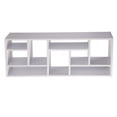 thumbnail image 2 of Asa 71 Inch Modern Display Bookshelf, 9 Multi Level Shelves, White Finish, 2 of 4