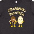 thumbnail image 4 of Inktastic Allergic to Nuts and Eggs Youth T-Shirt, 4 of 5