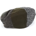 thumbnail image 2 of Sakkas Jay Gatsby 8 Panel Wool Newsboy Paperboy Snap Brim Cap Hat - multi - L, 2 of 2