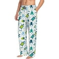 thumbnail image 6 of Pofeuu Cartoon Sea Creatures Print Men's Pajama Pants, Soft Lounge Pajama Pants with big pockets for Men Plaid Pj Bottoms-Large, 6 of 6