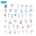 thumbnail image 3 of Transparent Flower Vinyl Stickers, PET Clear Flowers Decals Floral Stickers for Scrapbook, Blue & Pink 80 Sheet, 3 of 6