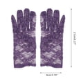 thumbnail image 3 of Unique Bargains 1 Pair Sunblock Mittens Flower Hollow Sun Block Driving Gloves for Women Purple, 3 of 5