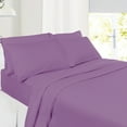 thumbnail image 4 of Extra Deep Pocket 4 Piece Bed Sheet Set – Super Deep Fitted Sheet Fits Mattress from 18-24 inces Depth – Double Brushed Microfiber Sheets with 2 Pillow Cases, Twin XL, Lavender Dream, 4 of 6