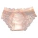 thumbnail image 1 of Gibobby Calzones de encaje para mujer Calzoncillos de malla de seda de hielo sin costuras para mujer Ropa interior cómoda con borde de encaje de algodón Bowknot(Rosa,Talla única), 1 of 5