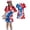 Multicolor, variant on Grblisyd 4th of July Dresses for Girls Red White and Blue USA Patriotic Dress American Flag Crew Neck Short Sleeve A Line Dress Size 7