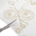 thumbnail image 5 of Unique Bargains 1 Pc Shelf Liner Drawer Liner Fondo Rosa Blanco 59.06"x17.72" Dorado Blanco, 5 of 5