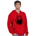thumbnail image 5 of Celestial Sun Space Hands Spiritual Zip Up Hoodie Men's Women's Brisco Brands L, 5 of 6