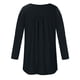thumbnail image 4 of Blusa de manga larga con cuello redondo y botones para mujer Pompotops  FGAJ5472, 4 of 7