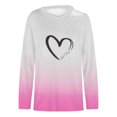 thumbnail image 4 of Pompotops Women Fashion Printing Pullover Strapless Splicing Long Sleeves Tops Blouse, 4 of 6