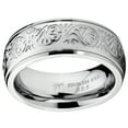 thumbnail image 2 of Metal Masters Womens 7mm Stainless Steel Ring Engraved Florentine Design, 2 of 7