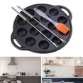 thumbnail image 2 of HGYCPP 15 Holes Takoyaki Pan Cast Iron Material Takoyaki Maker Octopuses Meat Balls Mold Maker Perfect for Family Gatherings, 2 of 8