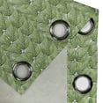 thumbnail image 5 of Ambesonne Plant Grommet Curtain, Exotic Setting Branches, 50" x 63", Fern Green, 5 of 6