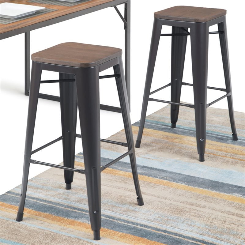 Williston Forge Key 29 Bar Stool Set Of 2 Walmart Com Walmart Com