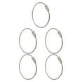 thumbnail image 1 of Langgg Wire Keychain Stainless Steel Cable Loop Keyring Home Car Keys Organization Hanging Luggage Tag Outdoor Gadget Cable Key Ring silver 15cmx2mm 5Set, 1 of 6