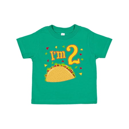 

Inktastic I m Two- Taco Birthday Party Gift Toddler Boy or Toddler Girl T-Shirt