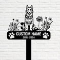 thumbnail image 5 of Handmadetneonsign Belgian Sheepdog Dog Memorial Metal With Stake, Dog Stake Metal Name Sign Stake, Garden Metal Stake Decor 59003, 5 of 5