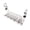 White, variant on mdesiwst Under Desk Cable Organizer Large Capacity Cable Storage Rack Clip-On Installation Retractable Carbon Steel Cable Management Tray