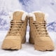 thumbnail image 1 of Botas de nieve forradas de piel con cordones para hombre, botines cálidos de invierno, ligeros DQrwqpou Tenis De Mujer Tenis De Hombre, 1 of 8