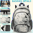 thumbnail image 5 of Herdesigns Black Bat Laptop Backpack for Women Men, 18.3 Inch Large Computer Backpacks Fashion Teacher Nurse Bag Casual Daypack for Work Travel, 5 of 8