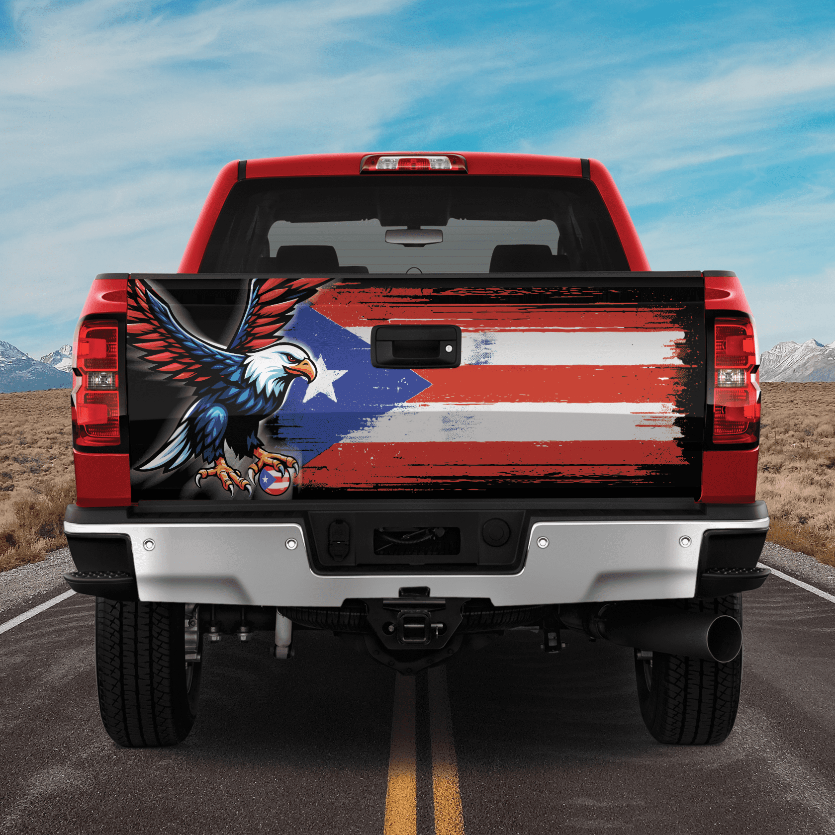【予約】 Flag US Rico Puerto Lotusprinthandmade Tailgate 26 Wrap ラッピング・包装