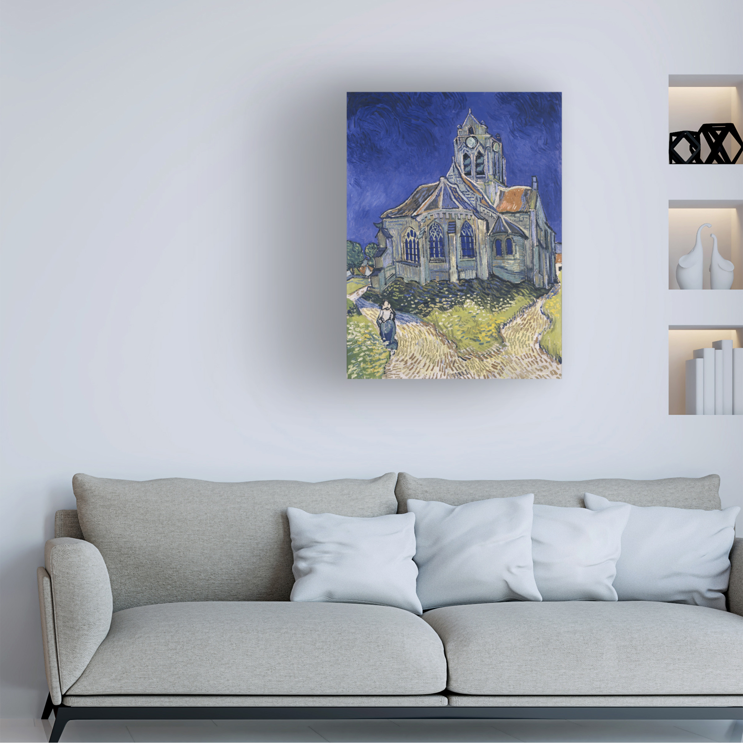 Van Gogh 'The Church In Auvers' Canvas Art