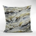 thumbnail image 4 of Plutus Velvet Crest Black, Gray, Citrine Handmade Luxury Pillow - Double sided 26" x 26", 4 of 5