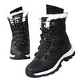 thumbnail image 4 of Gyexs Womens Snow Boots Waterproof Insulated, Womens Winter Shoes Wide, Adjustable, Bungee, Hiking, Bump Toe, Outerwear, Black, Size 7, 4 of 8