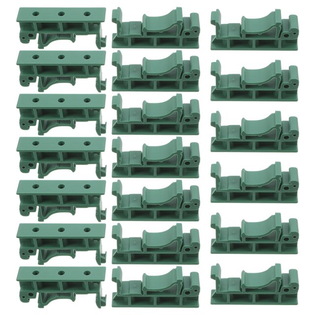 Shisuyan End Rail Clamp Durable Support Green 20Pcs For Diy Users 1.7In