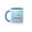 Blue/White, variant on 3drose, All Aboard, Cruise Ship on the Waves, Blue Diamond Design, 11oz Two-tone Red Mug