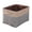 Brown, variant on Brown Fabric Storage Bins Organizer Baskets Foldable Clothes Toy Storage With Built-In Carry Handles Multi-Purpose Use Soft Flexible Material For Shelves Closets 14.96X11.02X9.45In