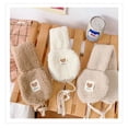 thumbnail image 6 of Fashion New Cute Bear Outdoor Riding Foldable Cold Protection Tie Plush Earmuffs Plush Ear Cover Ear Warmer Soft Plush Earflap BEIGE, 6 of 8