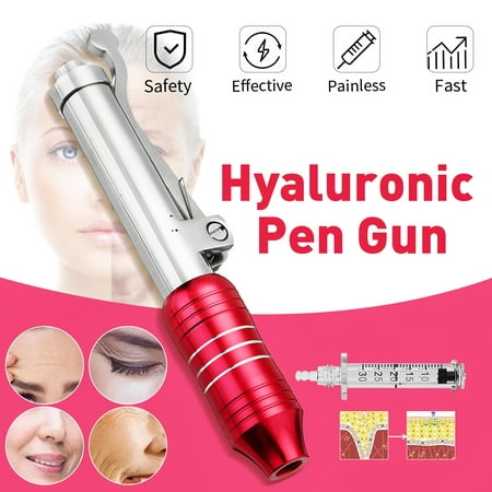 Hyaluron Pen, Massage Atomizer Pen Kit Hyaluronic Acid Gun High Pressure Anti Wrinkle Injection Beauty Kit with Ampoules,for Home and Beauty Salons Best (Best Massage Of The Day)