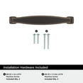 thumbnail image 4 of Amerock Franklin 3-3/4 inch Center-to-Center Oil-Rubbed Bronze Cabinet Pull, 10 Pack, 4 of 4