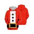 thumbnail image 2 of Frontwalk Men's Xmas Hooded Sweatshirts Santa Claus Print Christmas Hoodies Jumbo Printed Pullover Tops Mens Funny Hoodie Sweatshirt Long Sleeve Style-D L, 2 of 3